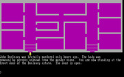 Sleuth for IBM PC/Compatibles - Starting out at the front door to an estate.