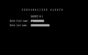 Sleuth for IBM PC/Compatibles - The game can also be customized with your own suspects!