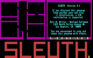Sleuth for IBM PC/Compatibles - Title screen.