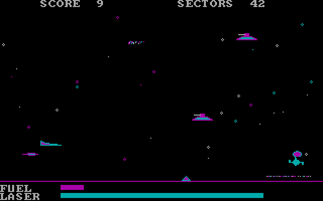 Starmaxx IBM PC/Compatibles Screenshot: Careful, don't crash into the ground!