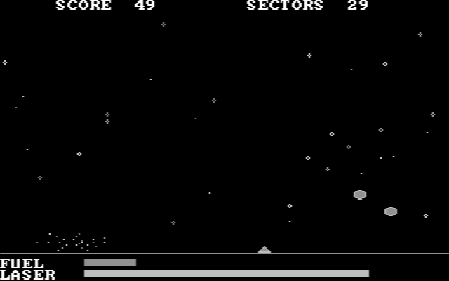 Starmaxx IBM PC/Compatibles Screenshot: Oops, I crashed into the ground.