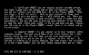 John Chenault's Snake! for IBM PC/Compatibles - Game instructions, part 2.