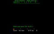 Secret Sequence for IBM PC/Compatibles - Starting out...what is your guess?