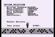 Decision in the Desert for Atari 8-bit - Setting up some game options.