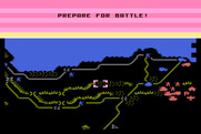 Decision in the Desert for Atari 8-bit - Starting a scenario at night.