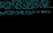 Perry Mason: The Case of the Mandarin Murder for IBM PC/Compatibles - An option to skip the background info