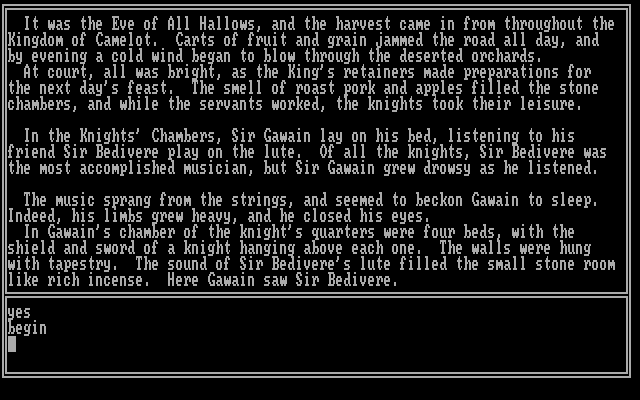 Brimstone IBM PC/Compatibles Screenshot: The game begins.