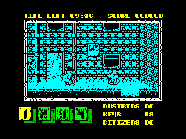Joe Blade II ZX Spectrum Screenshot: I can head multiple directions from here...