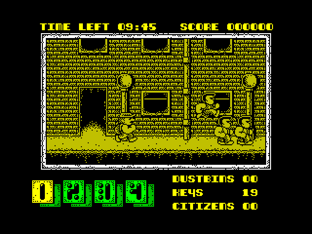 Joe Blade II ZX Spectrum Screenshot: My quest continues...