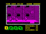 Joe Blade II for ZX Spectrum - Game start.
