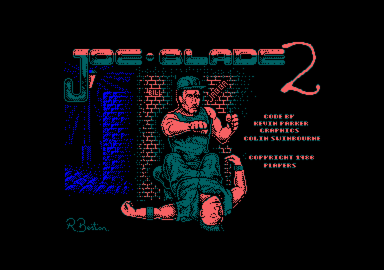 Joe Blade II Amstrad CPC Screenshot: Loading screen.