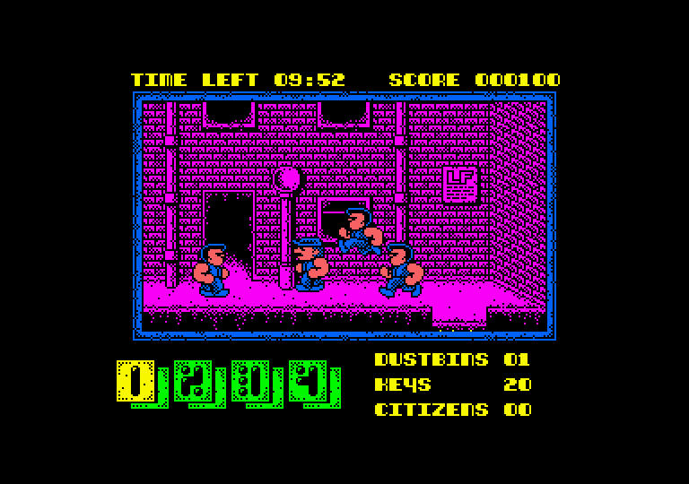 Joe Blade II Amstrad CPC Screenshot: Continuing to explore...