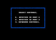 Joe Blade II for Amstrad CPC - Select a control option.