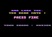 Joe Blade II for Atari 8-bit - Game over.