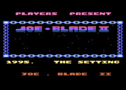 Joe Blade II for Atari 8-bit - Title screen.
