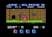 Joe Blade II for Atari 8-bit - I can up or down here...the doors leading down are more difficult to see...