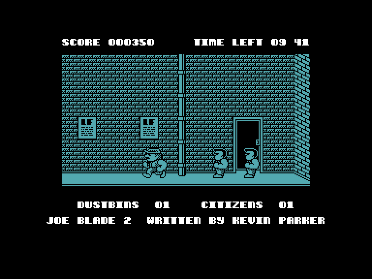 Joe Blade II Commodore 16 & Plus/4 Screenshot: Continuing my quest...