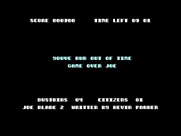 Joe Blade II for Commodore 16 & Plus/4 - I lost, game over!