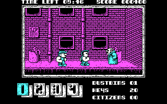 Joe Blade II IBM PC/Compatibles Screenshot: The guy in the trenchcoat starts a sub game...