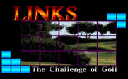 Links: The Challenge of Golf for Amiga - Title screen.