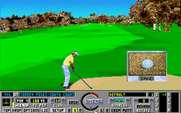 Links: The Challenge of Golf for Amiga - Drat, I landed in the sand...