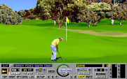 Links: The Challenge of Golf for IBM PC/Compatibles - Chipping to the green.