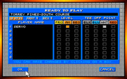 Links: The Challenge of Golf for IBM PC/Compatibles - Setting up the players for the next round of golf.