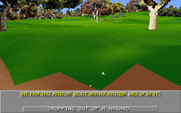 Links: The Challenge of Golf for IBM PC/Compatibles - Dropping the ball after landing in a hazard.