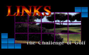 Links: The Challenge of Golf for IBM PC/Compatibles - Title screen.