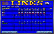 Links: The Challenge of Golf for IBM PC/Compatibles - The scorecard.