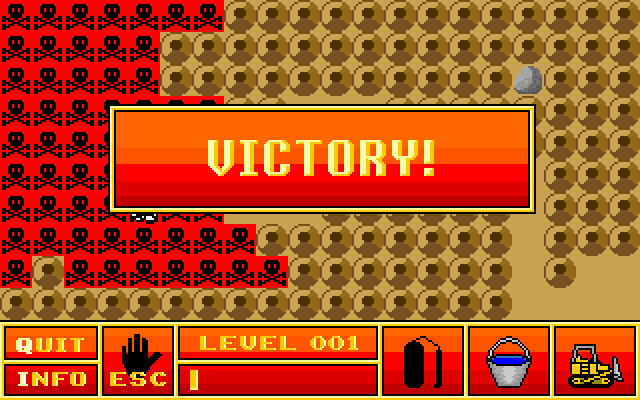 Ant Attack IBM PC/Compatibles Screenshot: Victory!