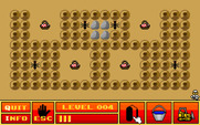 Ant Attack for IBM PC/Compatibles - There are fewer obstacles and more picnic baskets as the game progresses.