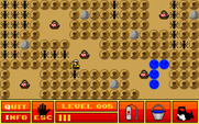 Ant Attack for IBM PC/Compatibles - Use buckets of water to block the ants progress.