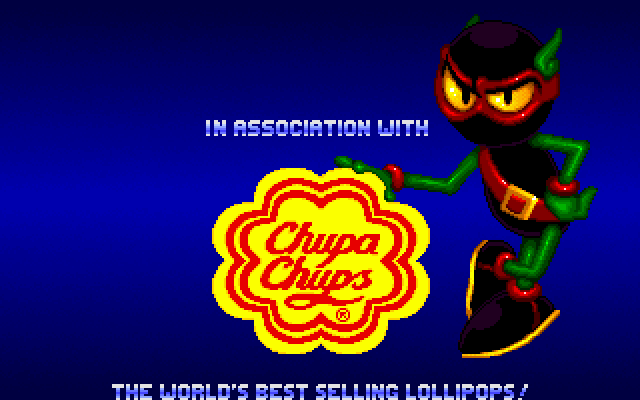Zool 2 IBM PC/Compatibles Screenshot: In association with...