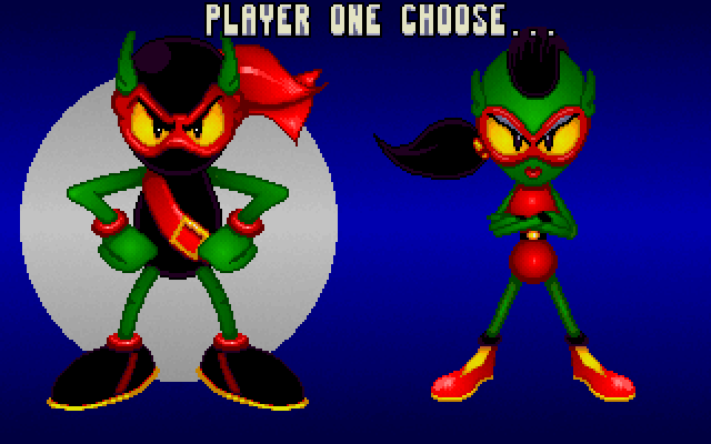 Zool 2 IBM PC/Compatibles Screenshot: Choose a character...
