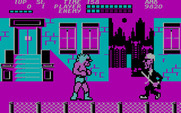 Bad Street Brawler for IBM PC/Compatibles - The main menu.