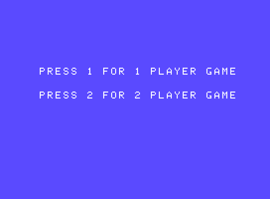 Defender ColecoVision Screenshot: One or two players?