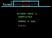 Defender for ColecoVision - Attack wave 2 completed.