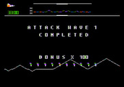 Defender for Apple II - Attack wave 1 complete...