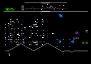 Defender for Apple II - Ouch, I've been hit!