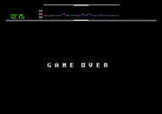 Defender for Apple II - Game over.
