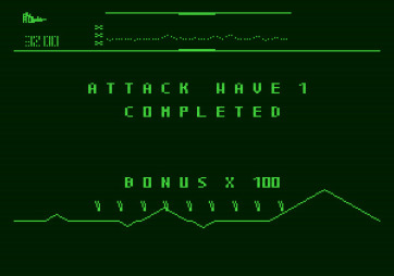 Defender for Apple II - Attack wave 1 completed...