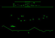 Defender for Apple II - Enemies attacking fast and furious!