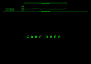 Defender for Apple II - Game over.