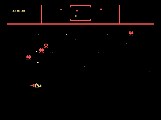 Defender TI-99/4A Screenshot: My city has been destroyed!