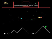 Defender for TI-99/4A - In Defender, you can fly to the left or the right.