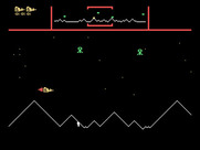 Defender for TI-99/4A - Game start.