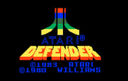 Defender for Intellivision - Title screen; the Defender logo flashes different colors...