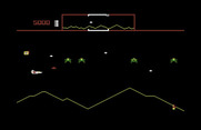 Defender for Commodore 64 - Additional types of enemies appear after the first wave.