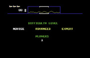 Defender for Commodore 64 - Select game options.
